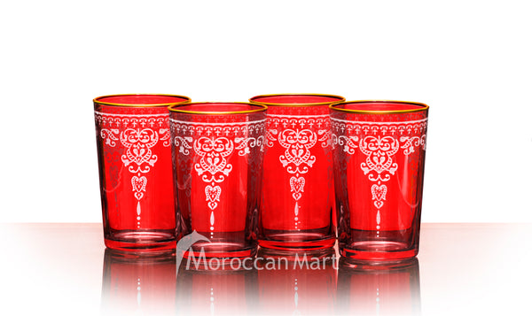 Morjana Relief Tea Glasses