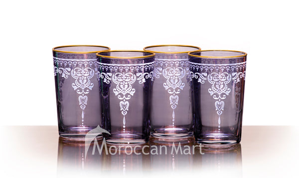Morjana Relief Tea Glasses