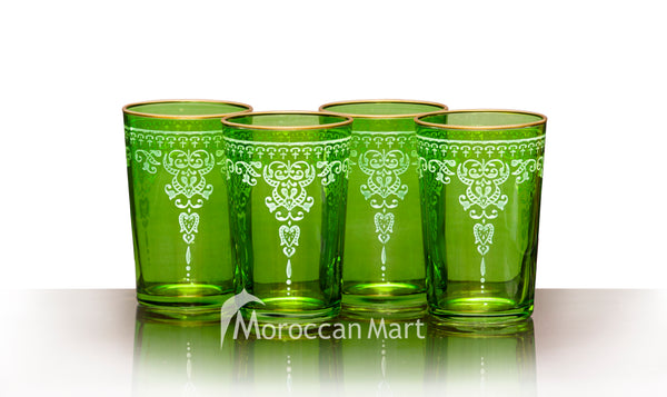 Morjana Relief Tea Glasses