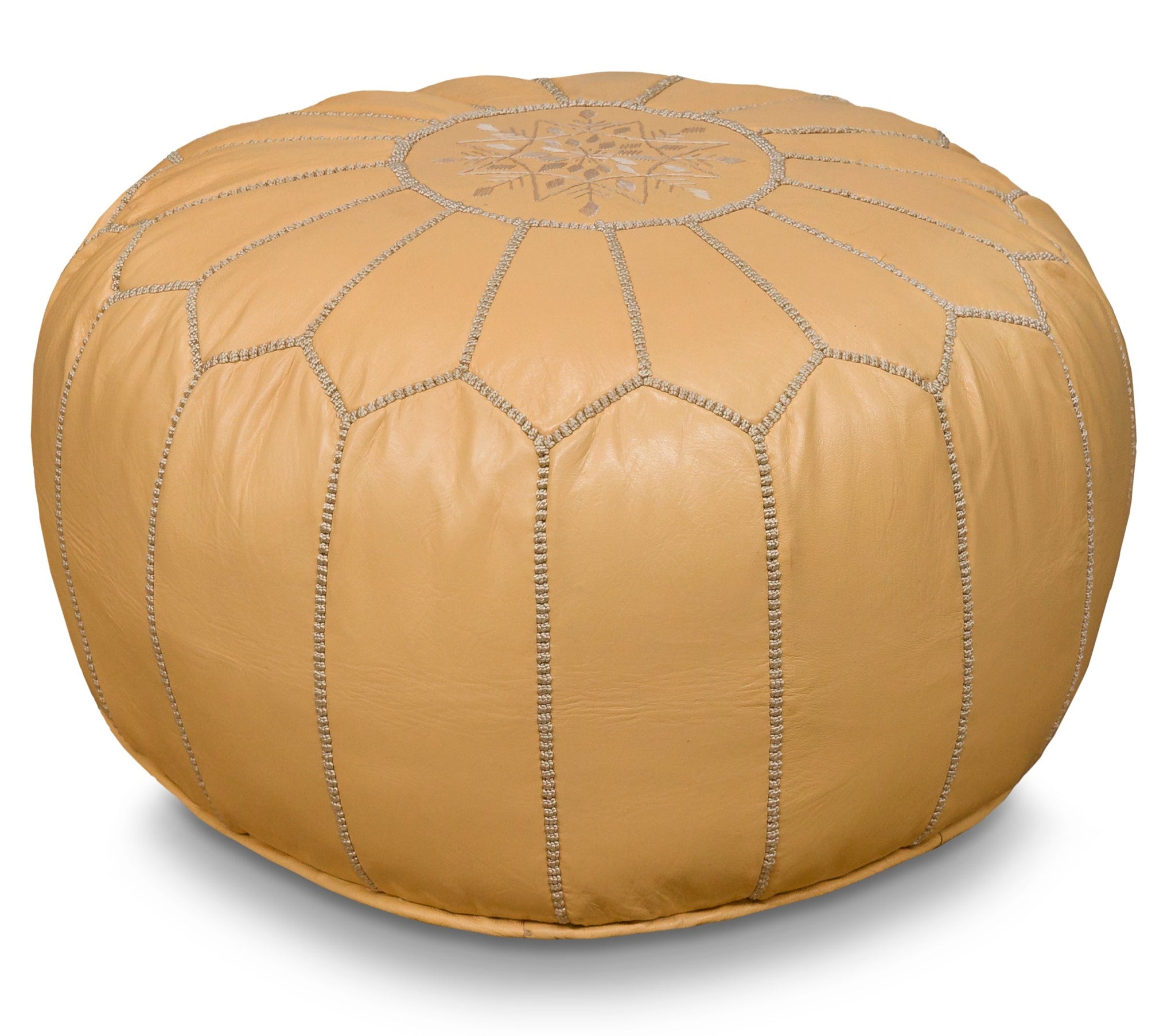 Musk Moroccan Leather Pouf